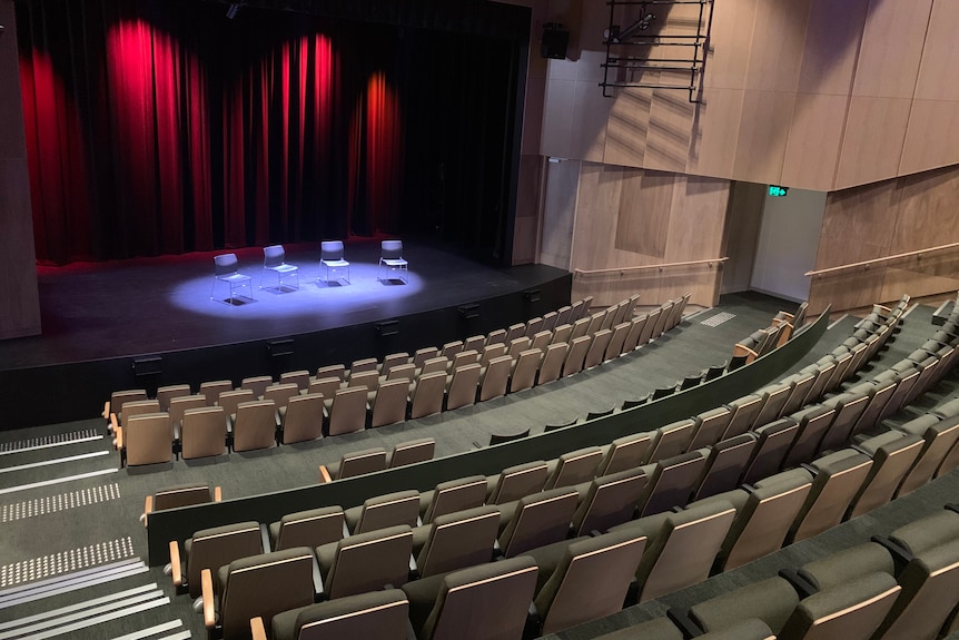 Seating and stage of new theatre