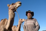 Rob with his camels on the Bicentennial National Trail