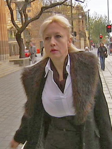 Malgorzata Poniatowska outside court