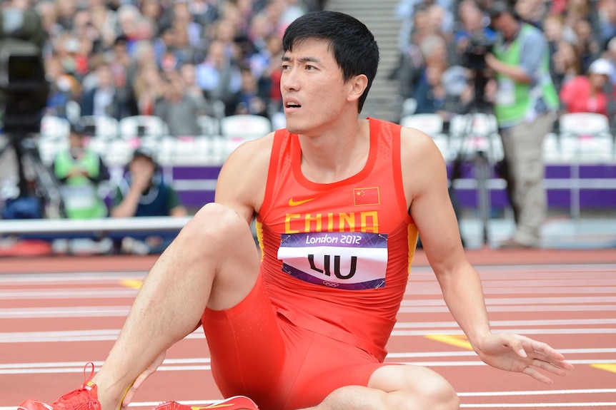 Chinese hurdler Liu Xiang