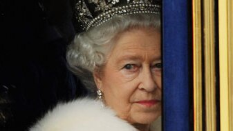 Queen Elizabeth II in a carriage following the State Opening of Parliament on November 18, 2009 in London (Getty Images: Ian ...