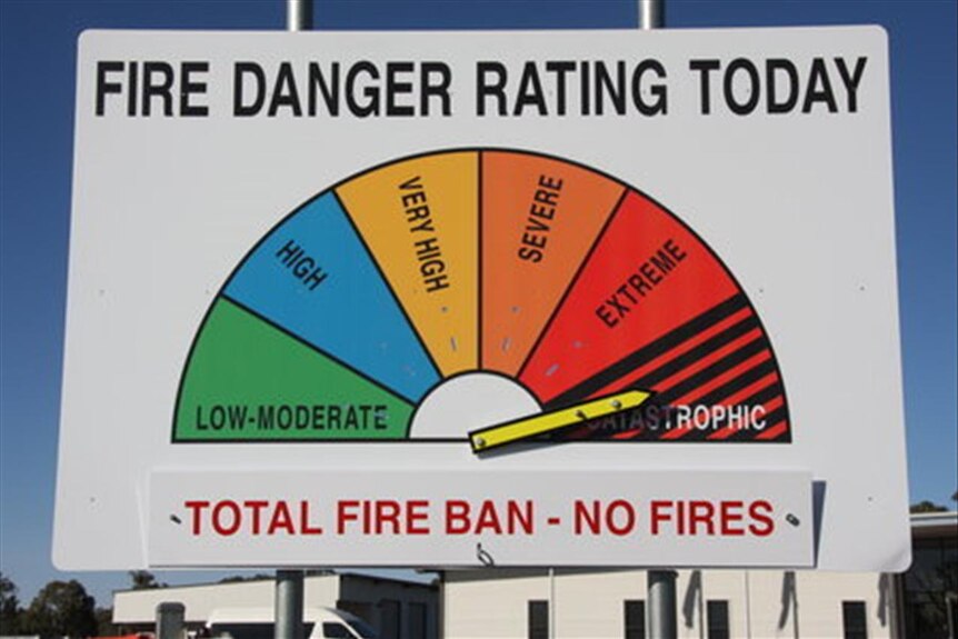 Catastrophic fire warning