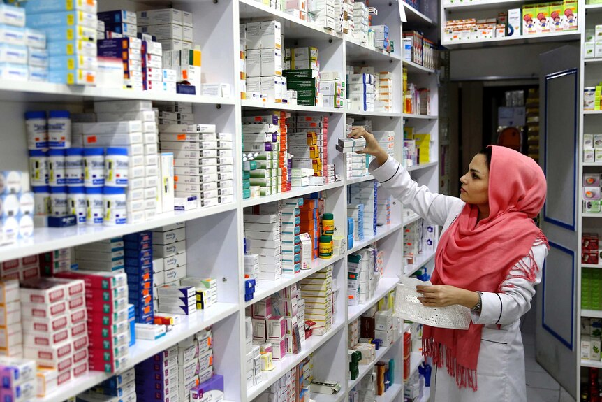 Drugstore in Tehran, Iran