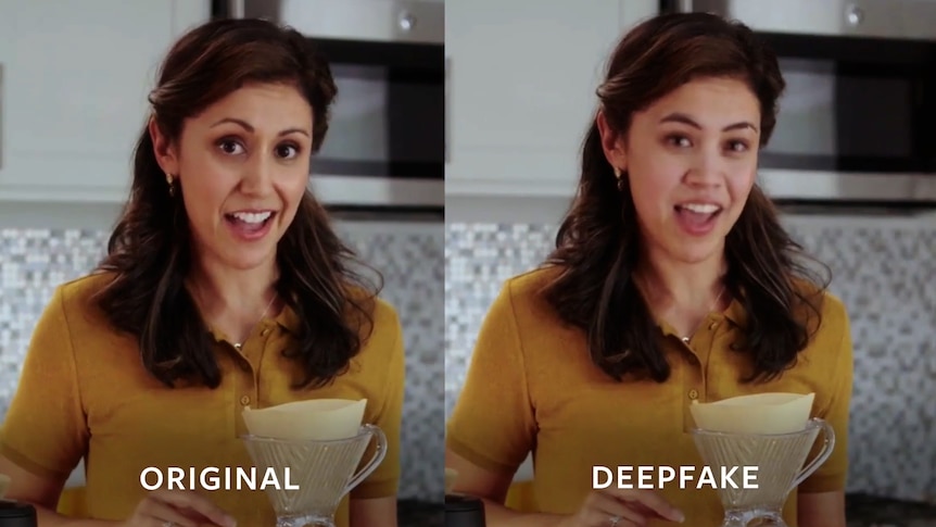 A deepfake.