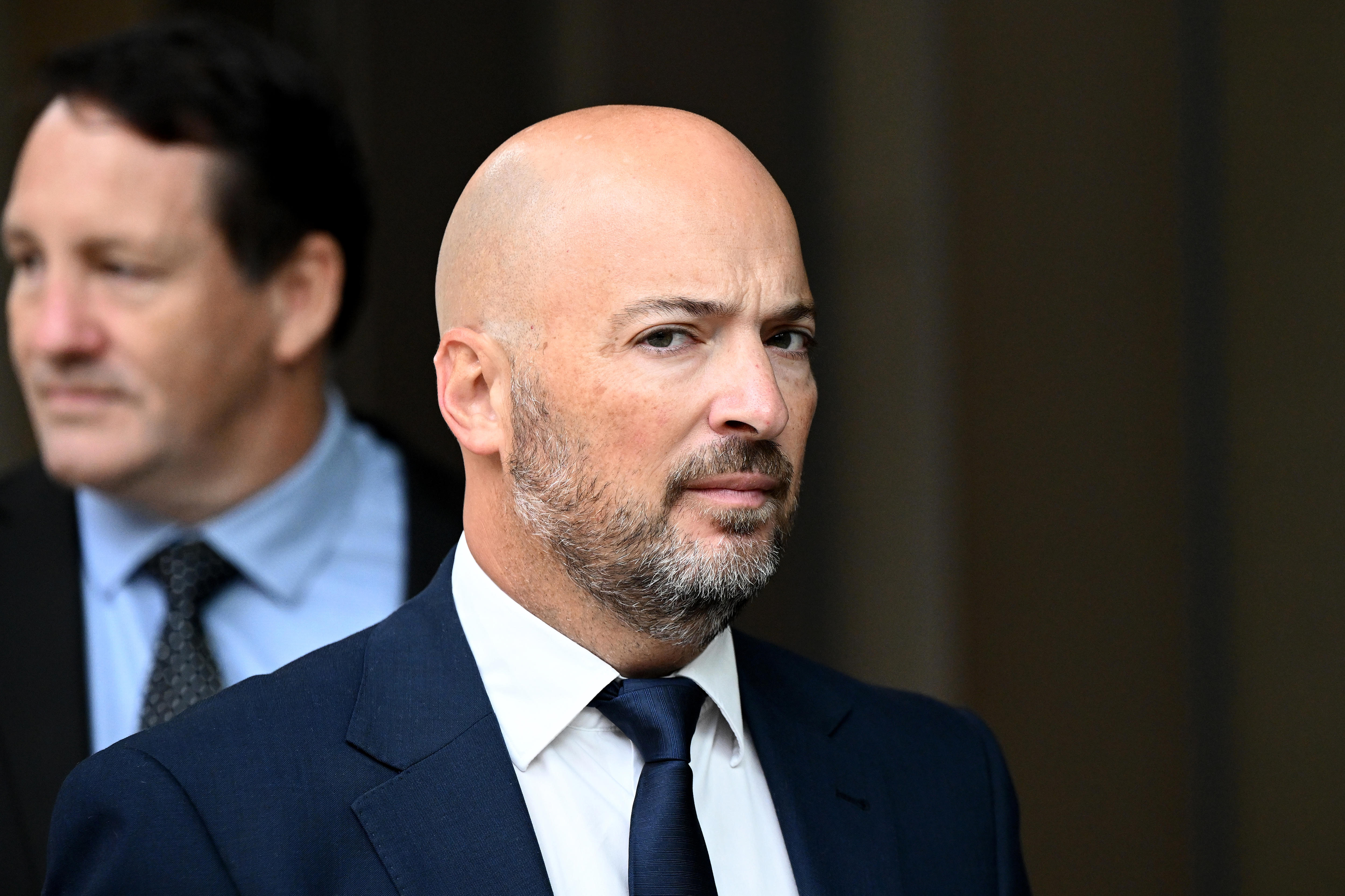 Jim Sarantinos pictured leaving court