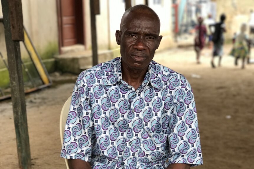 Amusu Raymond, 55, is one of 5000 people who fled Otodo Gbame during the final eviction