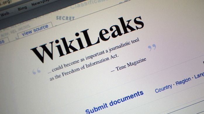 A cursor highlights a part of the homepage of the WikiLeaks website (AFP: Joes Raedle/Getty Images)