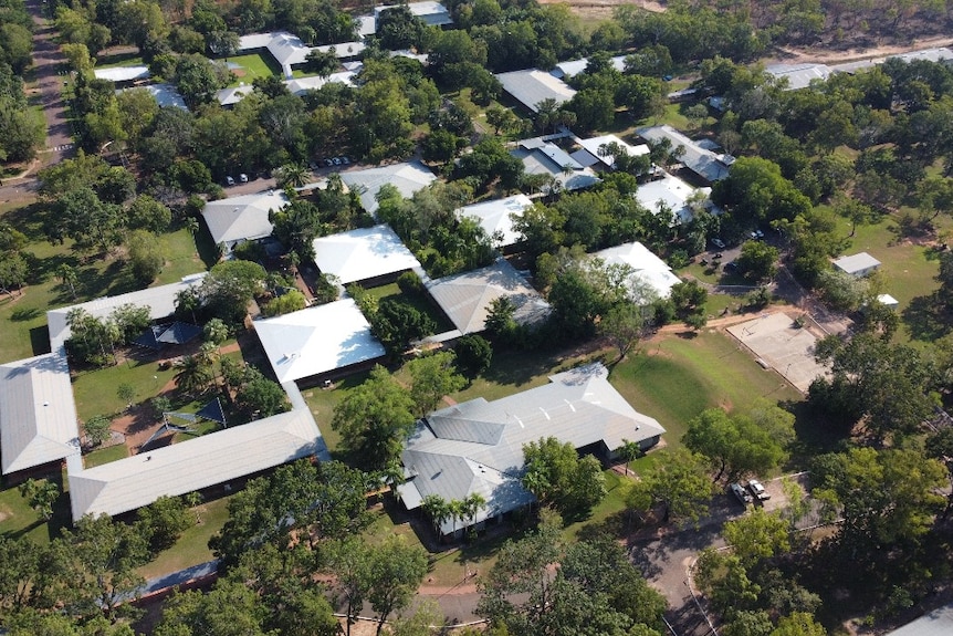 Aerial photo of Batchelor Institute.