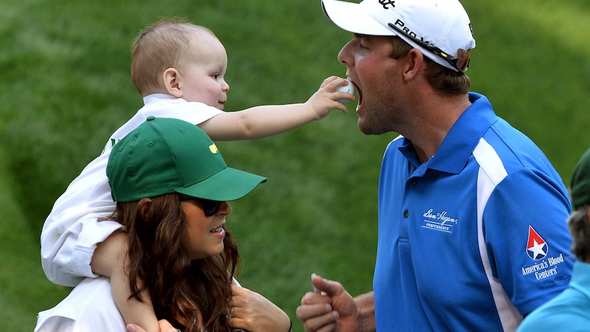 Marc Leishman with wife Audrey