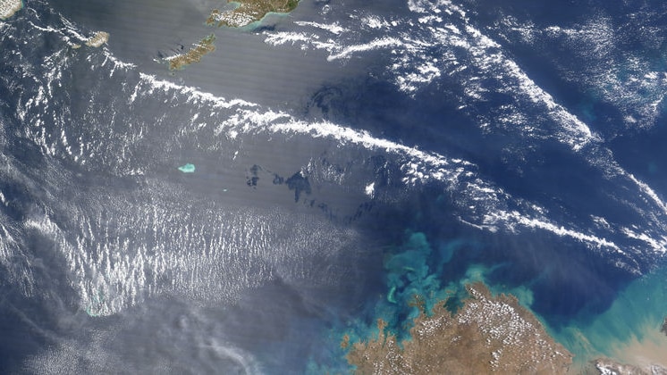 NASA oil spill image