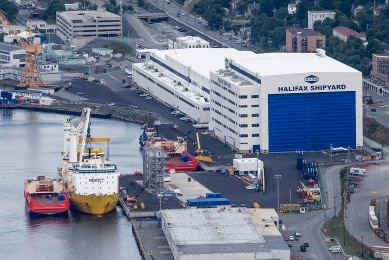 Irving Shipbuilders in Halifax.