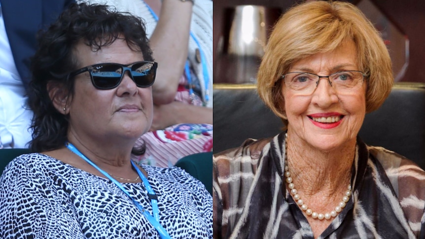 Evonne Goolagong and Margaret Court