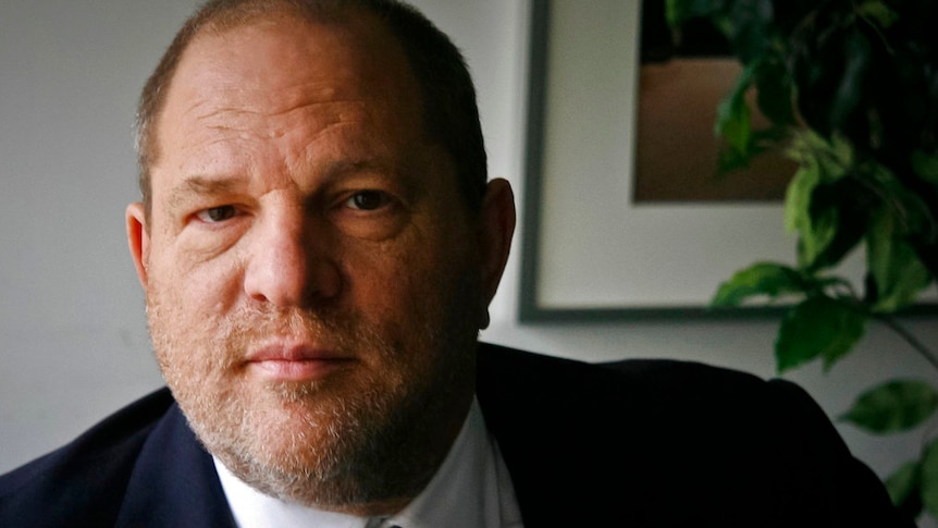 A corporate head shot of Harvey Weinstein.