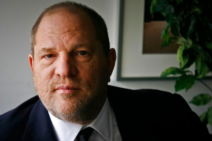 A corporate head shot of Harvey Weinstein.