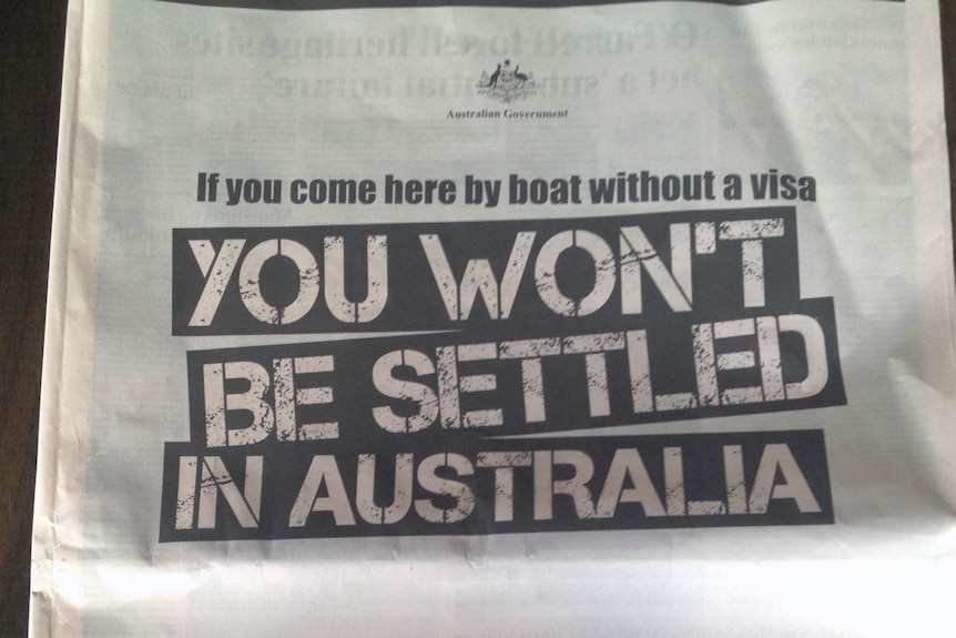 Government advertisement on asylum seeker deal