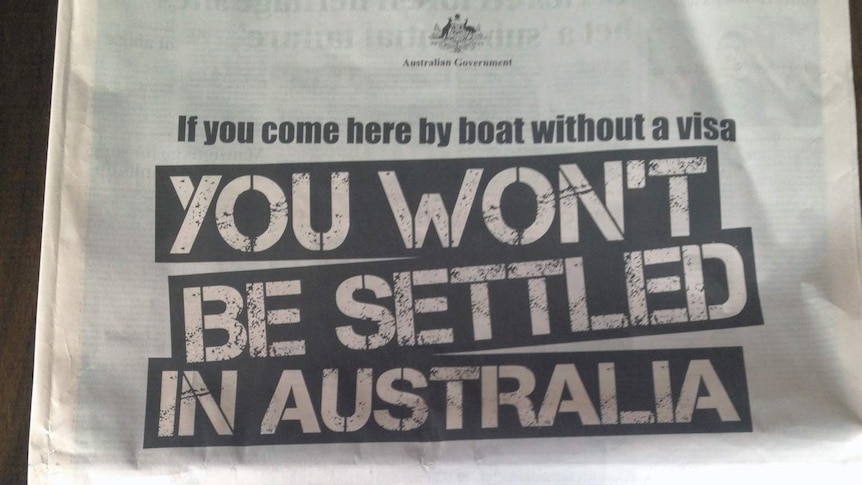 Government advertisement on asylum seeker deal