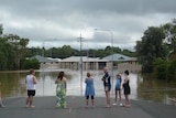 Emerald floods - houses under water at Blue Gums Estate