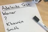 Choosing Australian Test team