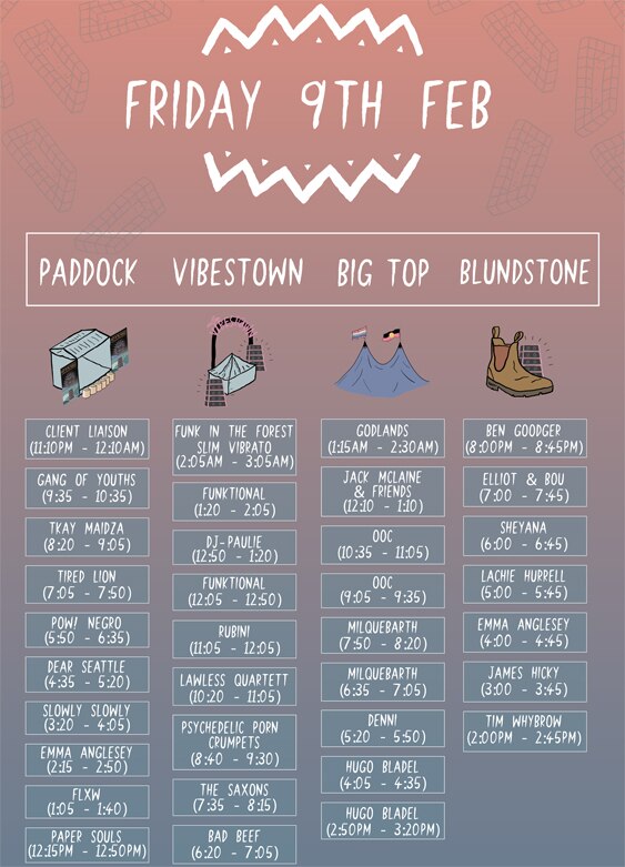 The Party In The Paddock set times are here triple j