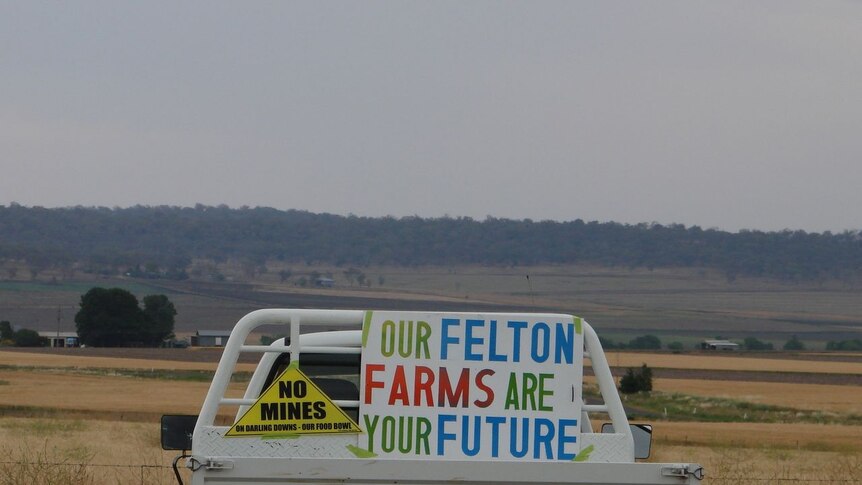 Some Felton Valley locals are passionate about the cause with signs and stickers on vehicles.