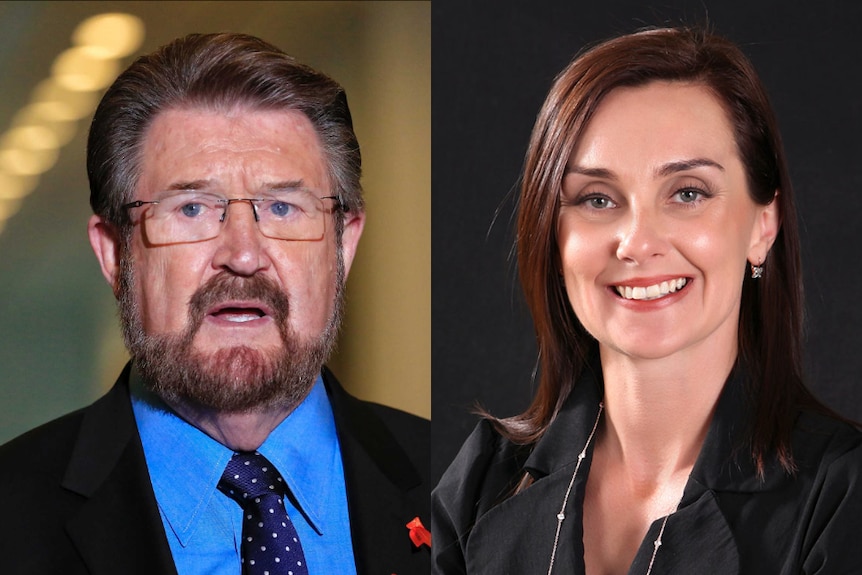 Derryn Hinch and Catherine Cumming.