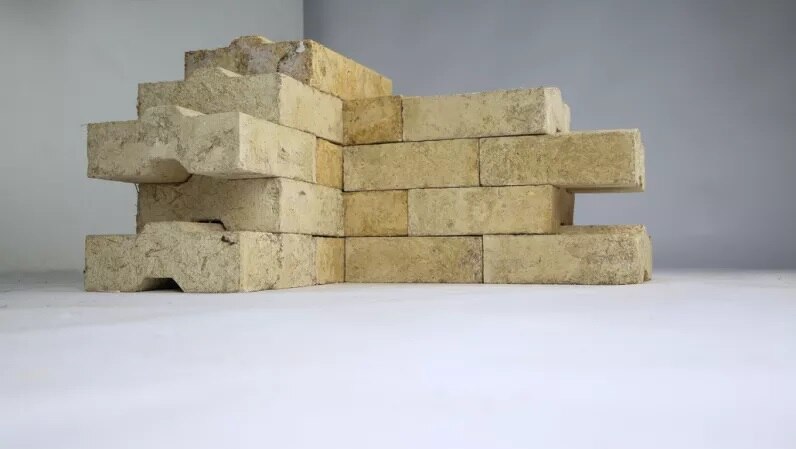 Sugar cane waste becomes house bricks