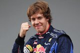 Perfect position: It is the second consecutive pole position Vettel has secured.