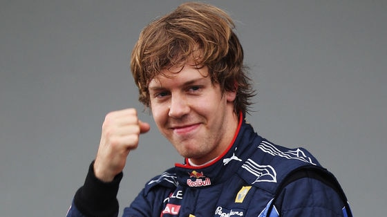 Perfect position: It is the second consecutive pole position Vettel has secured.