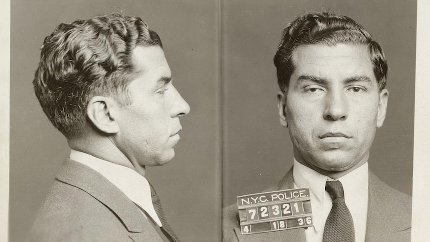 The police booking photo of Lucky Luciano.
