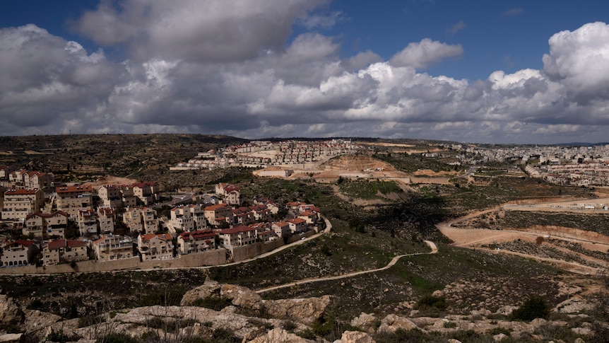A general view of the West Bank Jewish settlement of Efrat.