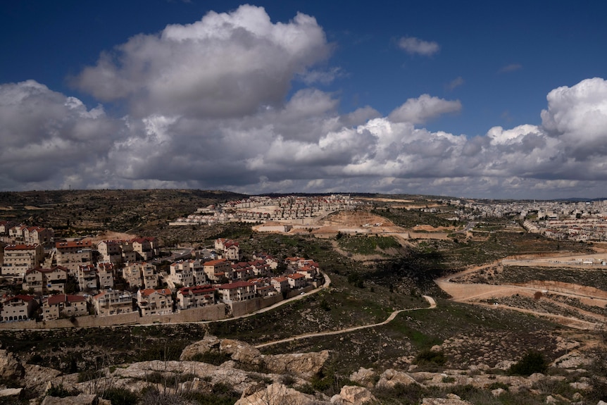 A general view of the West Bank Jewish settlement of Efrat.