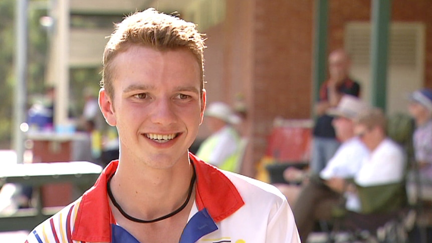 Young SA croquet player Edward Wilson.