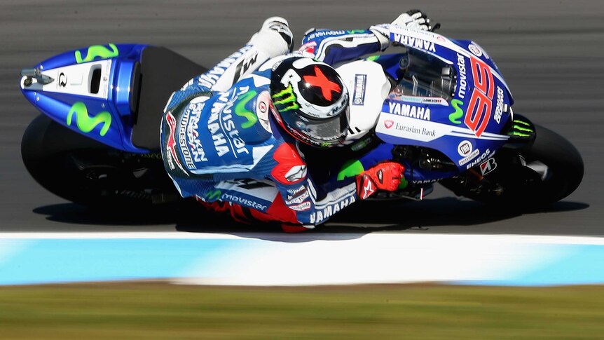 Lorenzo rides in Australian MotoGP practice