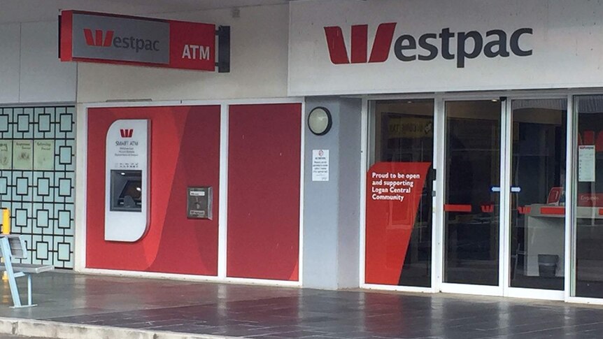 ATM at bank at Woodridge, south of Brisbane.