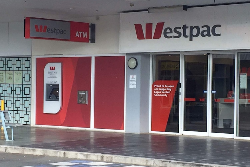 ATM at bank at Woodridge, south of Brisbane.