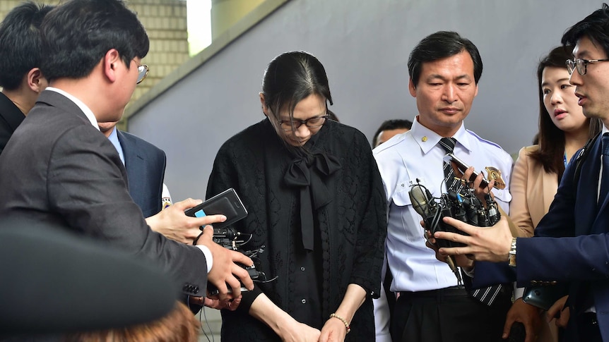 Cho Hyun-Ah leaves court after release from jail over nut rage scandal