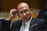Department of Foreign Affairs and Trade Secretary Peter Varghese during a Senate Estimates hearings at Parliament House in Canberra