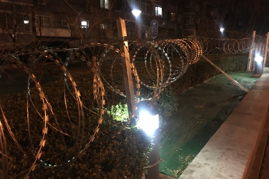 Security guards even blocked my neighbour's compound with razor wire.