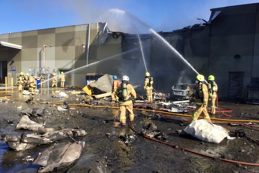 Crews battle DFO plane crash fire