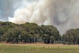 A bushfire rages near East Augusta