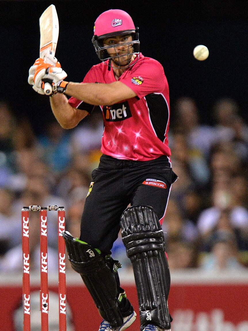 Ryan Carters bats for Sydney Sixers