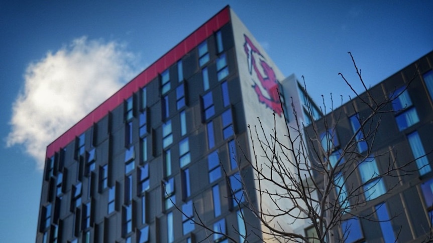 UTAS accommodation building in Hobart.