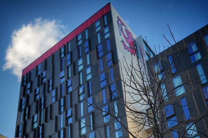 UTAS accommodation building in Hobart.