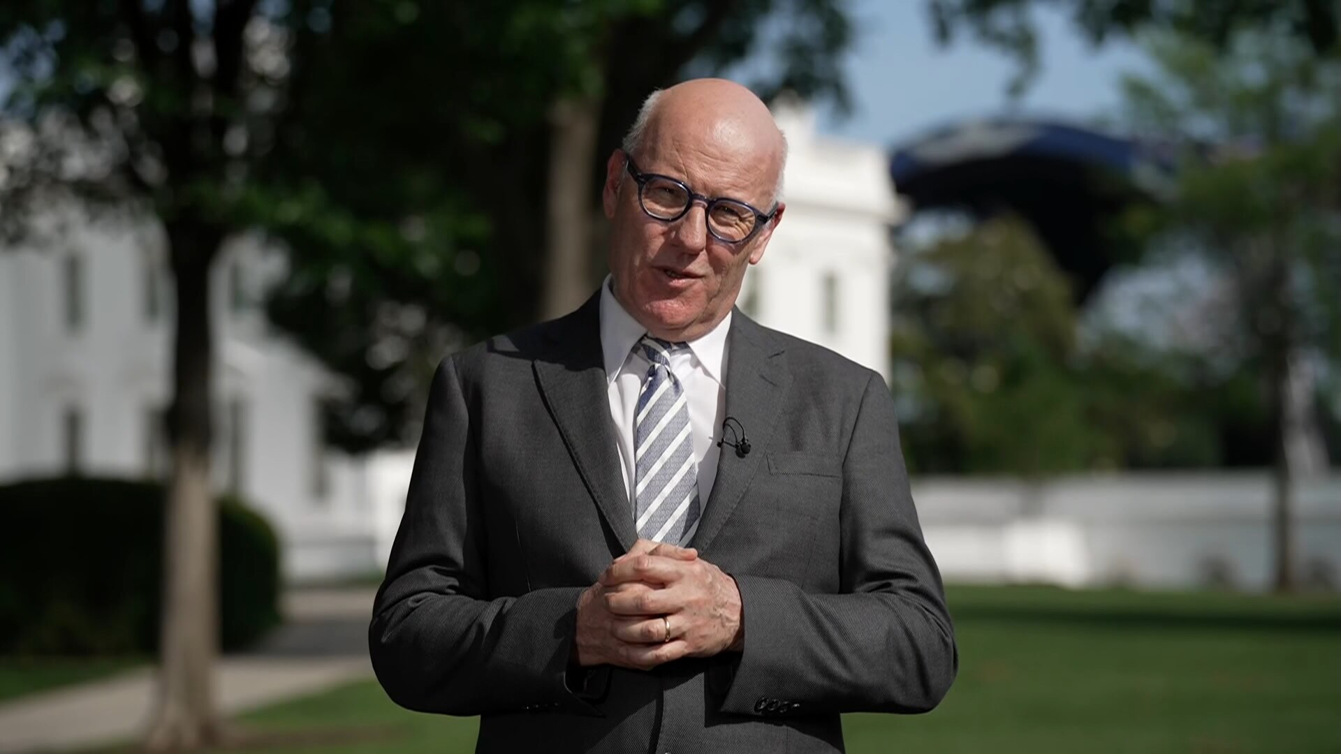 John Lyons in front of White House. 
