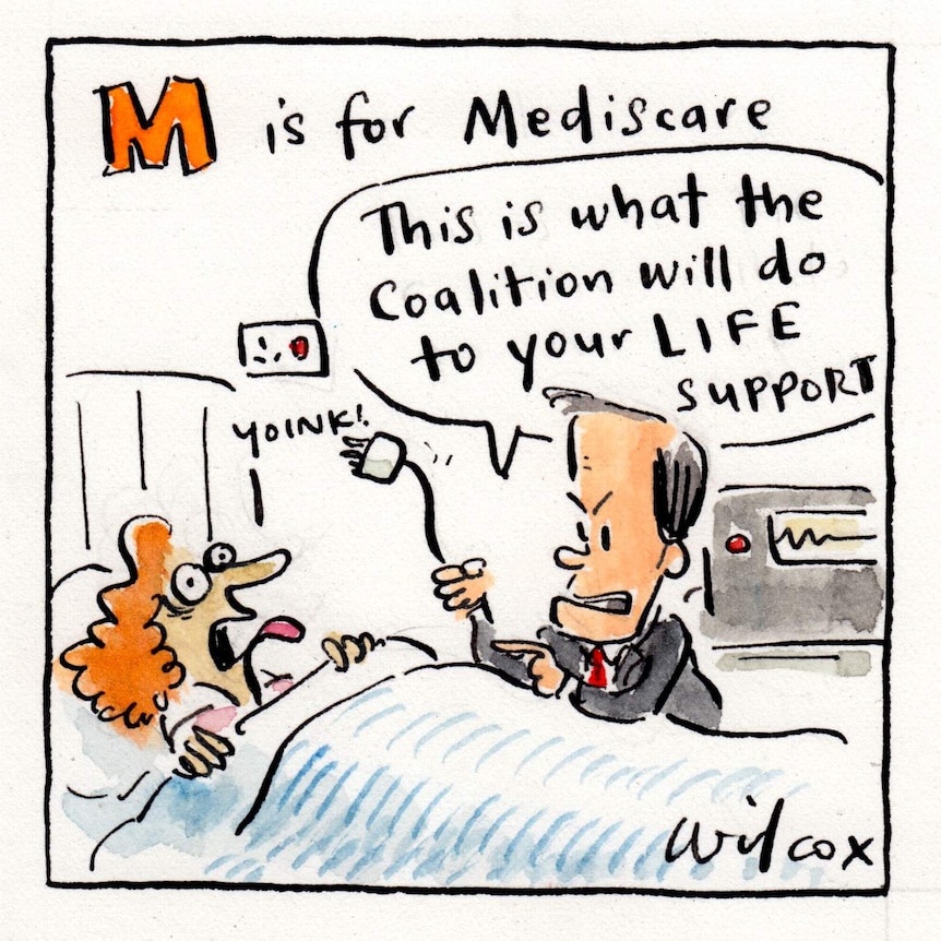 Bill Shorten unplugs a patient's life support while blaming the Coalition.