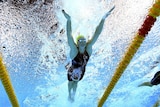 Cate Campbell of Australia swims during the Womens 50m Butterfly Semi Final.