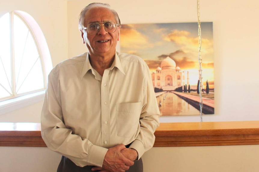 Migration agent Hasib Khan in his Canberra home, October 2017.