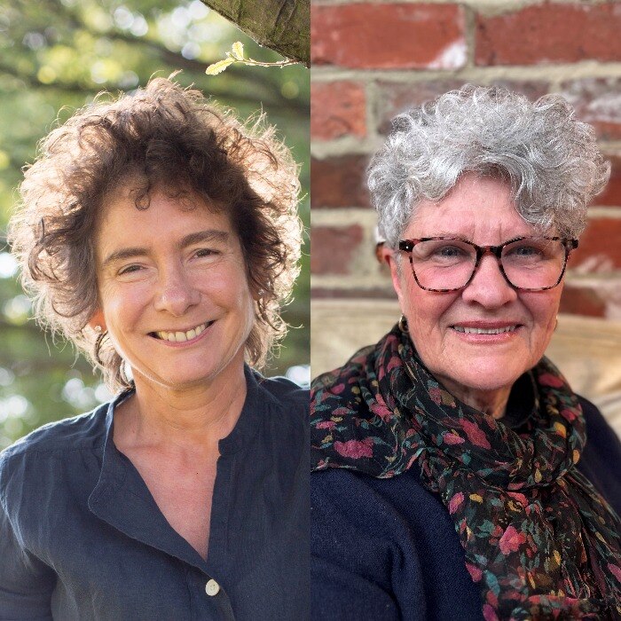 author headshots, jeanette winterson on left and kate grenville on right