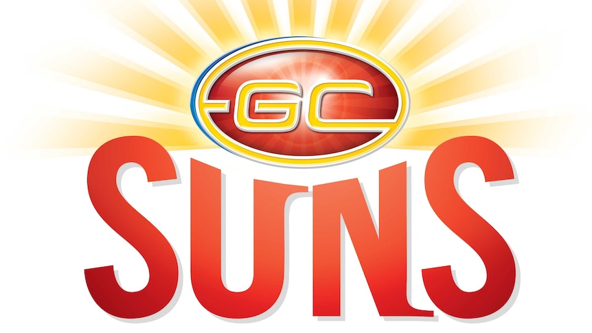 Logo of the Gold Coast Suns AFL club.