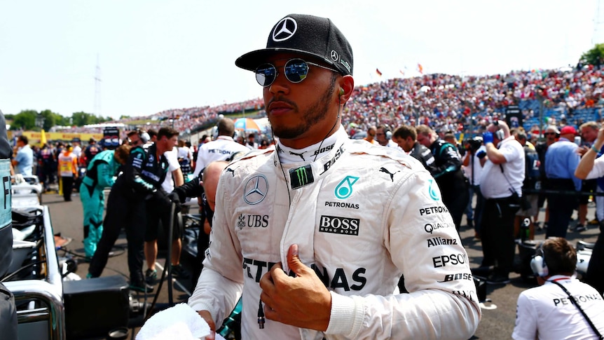 Lewis Hamilton after winning Hungarian GP